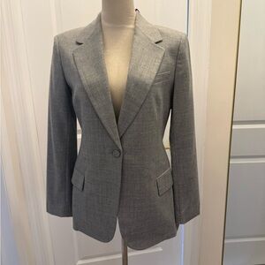 THEORY GRAY FITTED BLAZER SIZE 6 NWT